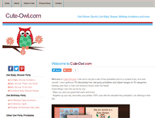 Tablet Screenshot of cute-owl.com